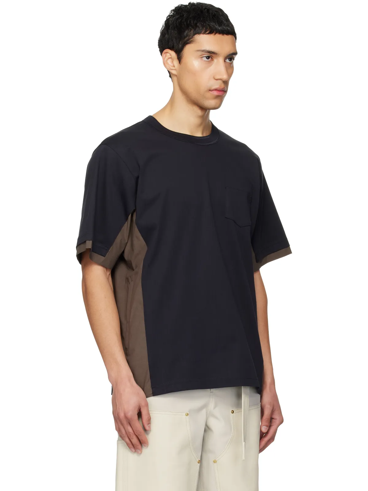 sacai Cotton Typewriter & Cotton Jersey Tシャツ - 画像2