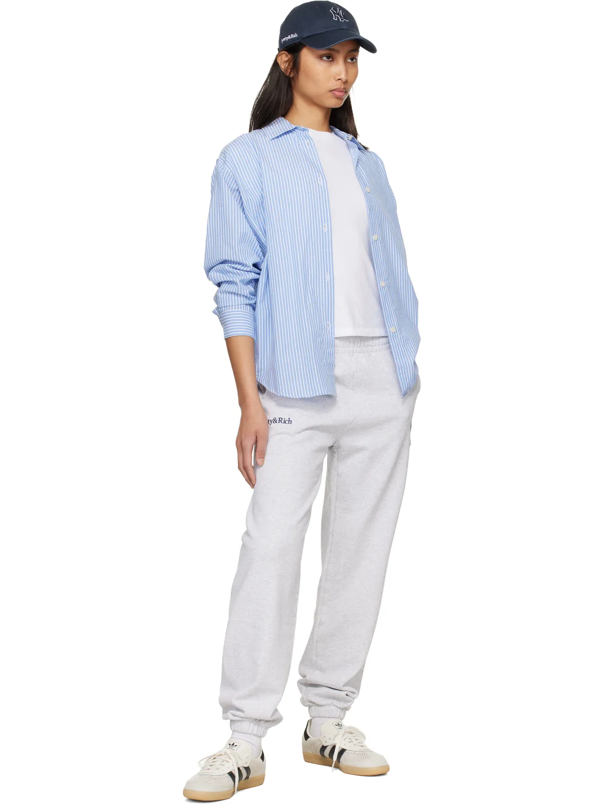 Sporty & Rich Heritage Yankees Serif スウェットパンツ - 画像4