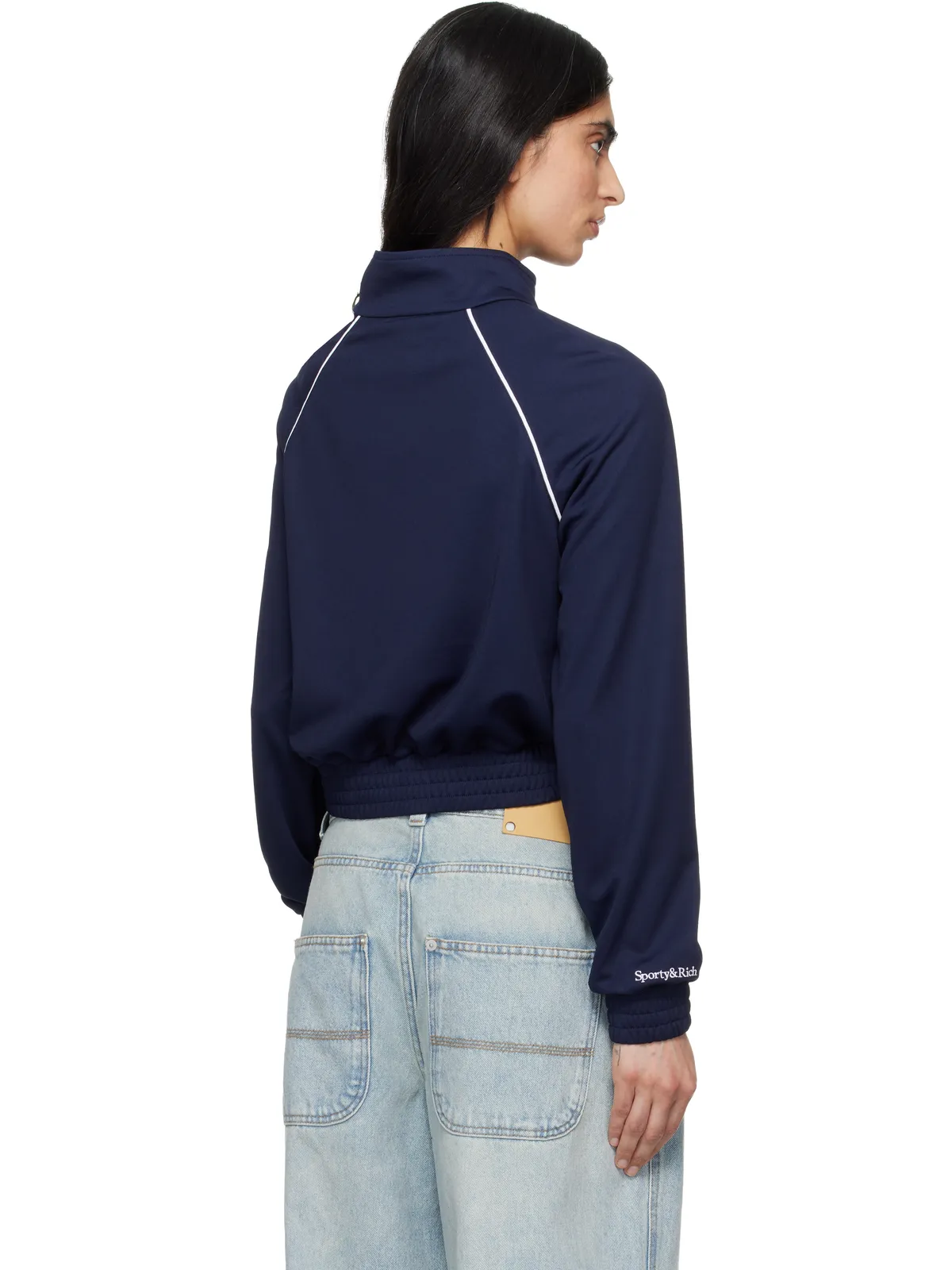 Sporty & Rich '47エディション Heritage Yankees Serif Retro トラックジャケット - 画像3