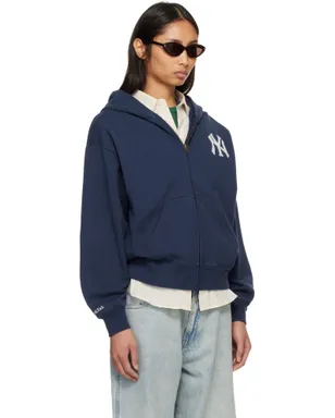 Sporty & Rich Heritage Yankees Serif ジップフーディ - サムネイル2