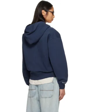 Sporty & Rich Heritage Yankees Serif ジップフーディ - サムネイル3