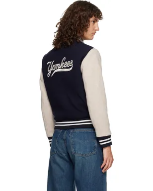 Sporty & Rich Yankees Curve ウール バーシティジャケット - サムネイル3