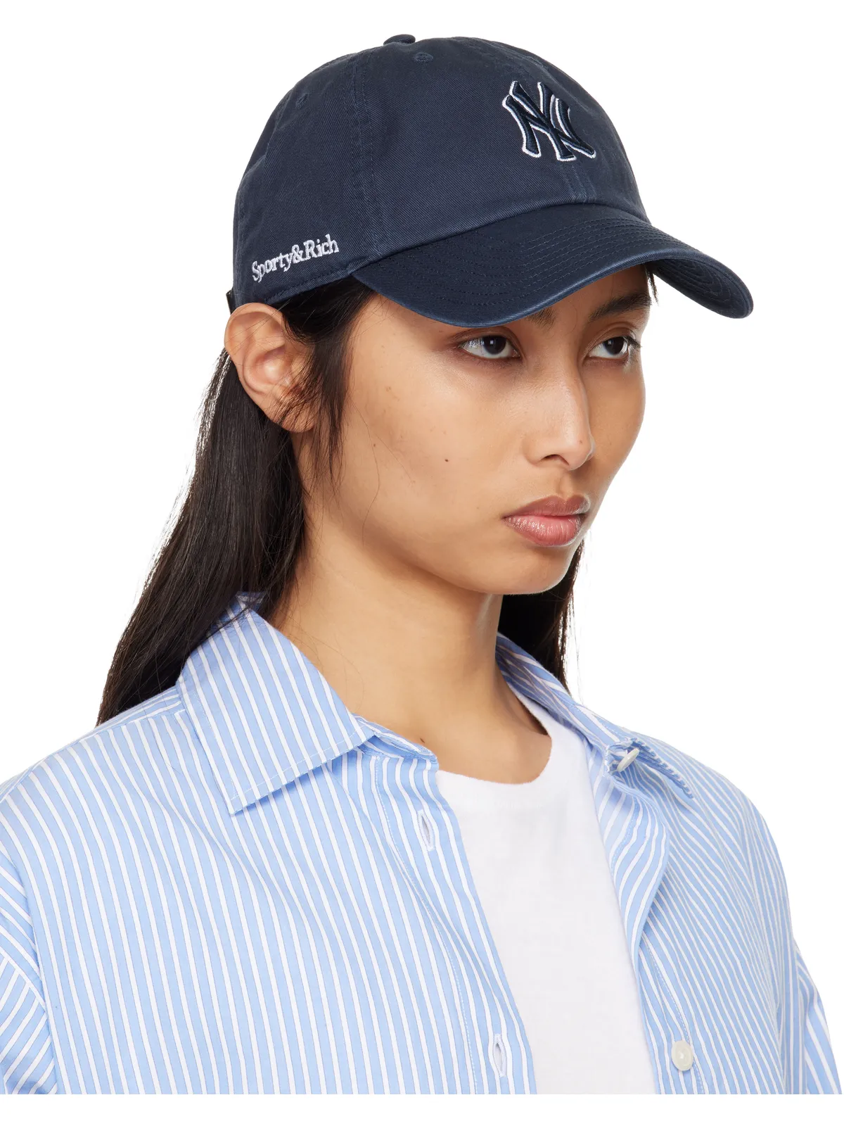 Sporty & Rich '47エディション Yankees Serif Outline キャップ - 画像2
