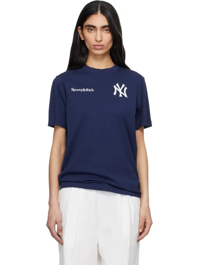 Sporty & Rich Sporty & Rich '47エディション 'Yankees' Curve Tシャツの商品画像