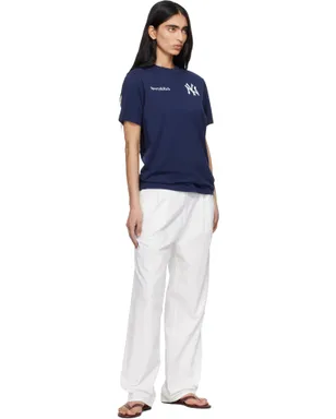 Sporty & Rich '47エディション 'Yankees' Curve Tシャツ - サムネイル4