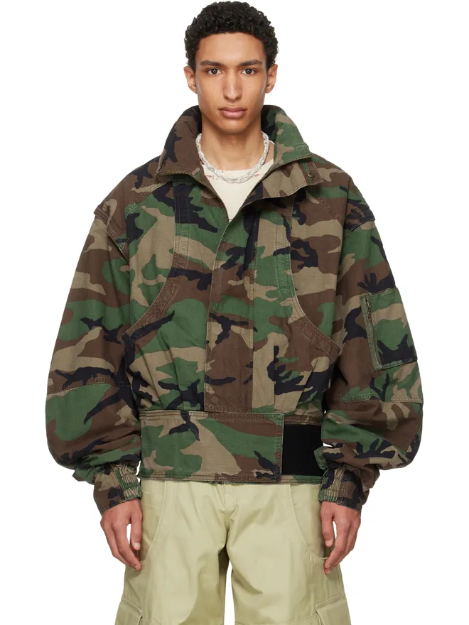 HYACYN HYACYN Camouflage Anatnom ボンバージャケットの商品画像