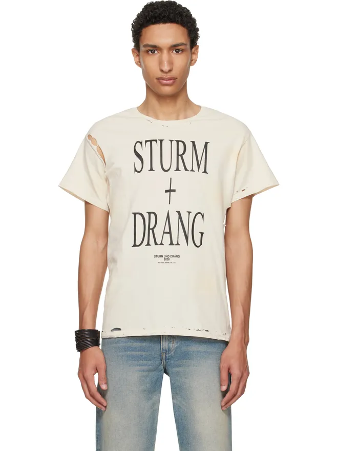 HYACYN HYACYN EET Stains Distressed ‘Sturm und Drang’ Tシャツの商品画像