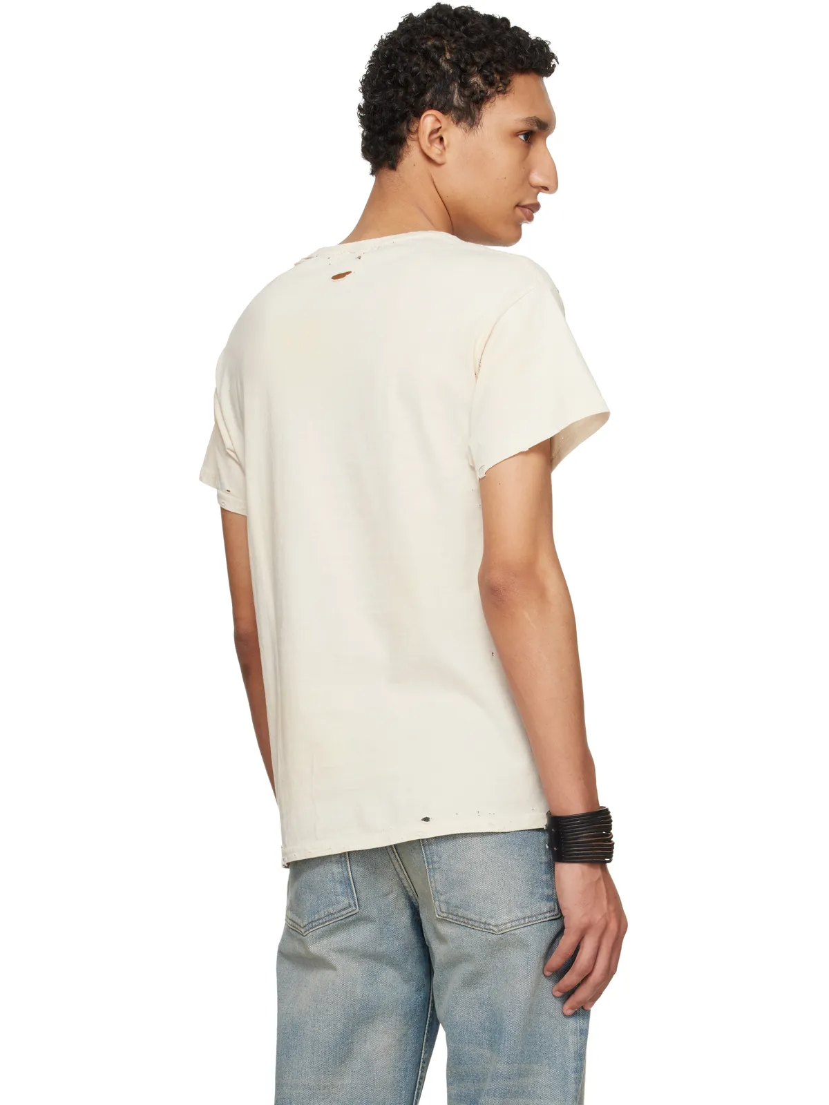 HYACYN EET Stains Distressed ‘Sturm und Drang’ Tシャツ - 画像3
