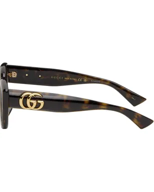 Gucci Low Nose Bridge Fit サングラス - サムネイル3