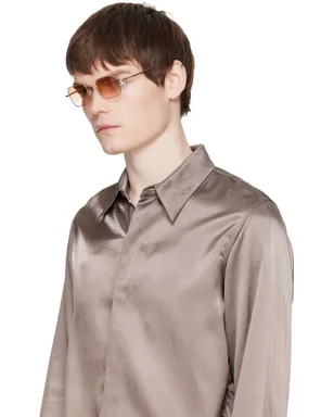Gucci Institutional Logo サングラス - サムネイル4