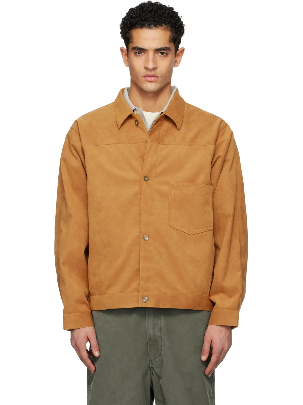 nanamica OOAL Ultrasuede フェイクスエード ショート ジャケット - 画像1