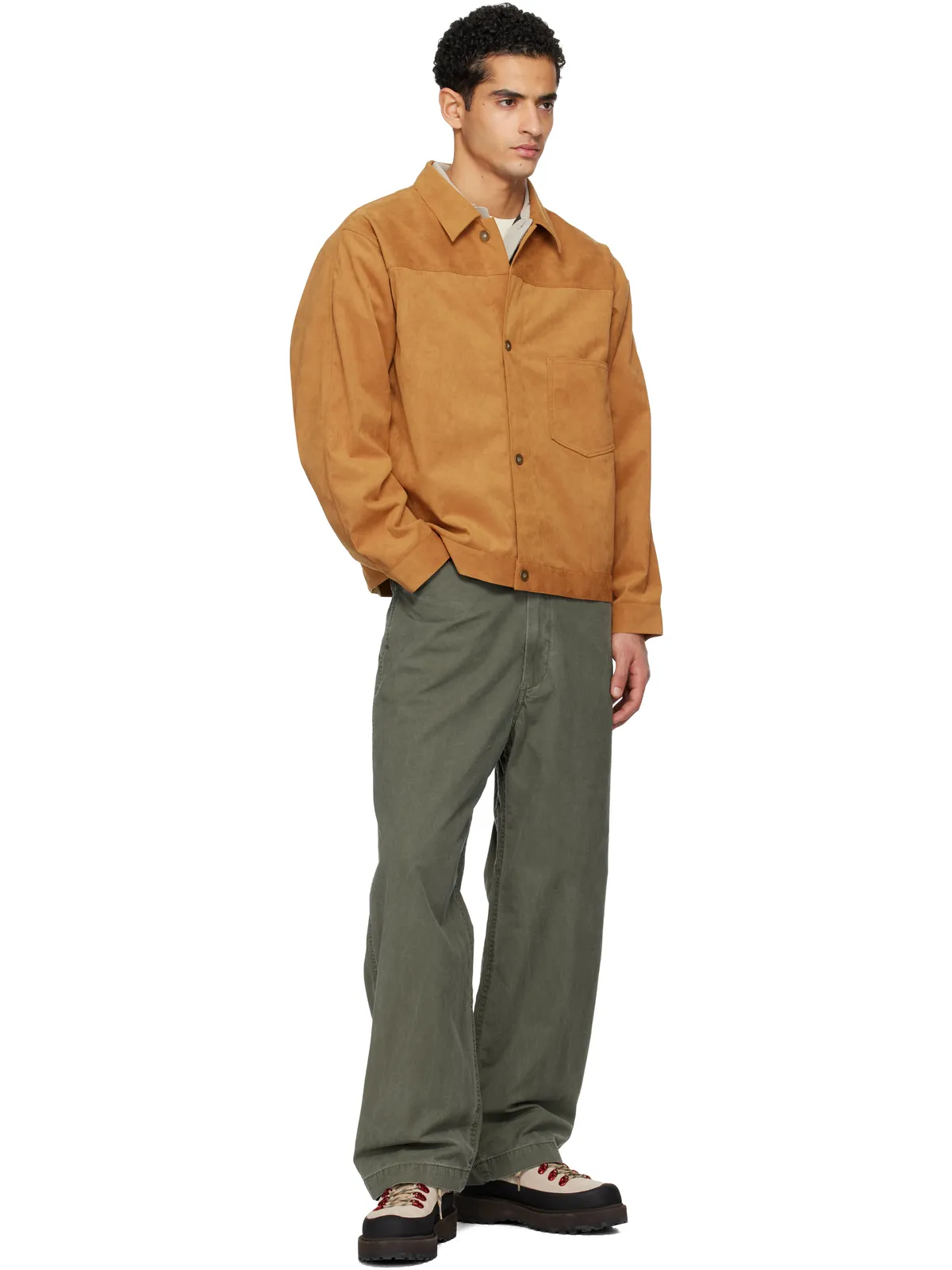 nanamica OOAL Ultrasuede フェイクスエード ショート ジャケット - 画像4