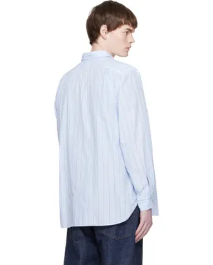nanamica Regular Collar Stripe Wind シャツ - サムネイル3