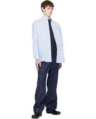 nanamica Regular Collar Stripe Wind シャツ - サムネイル4
