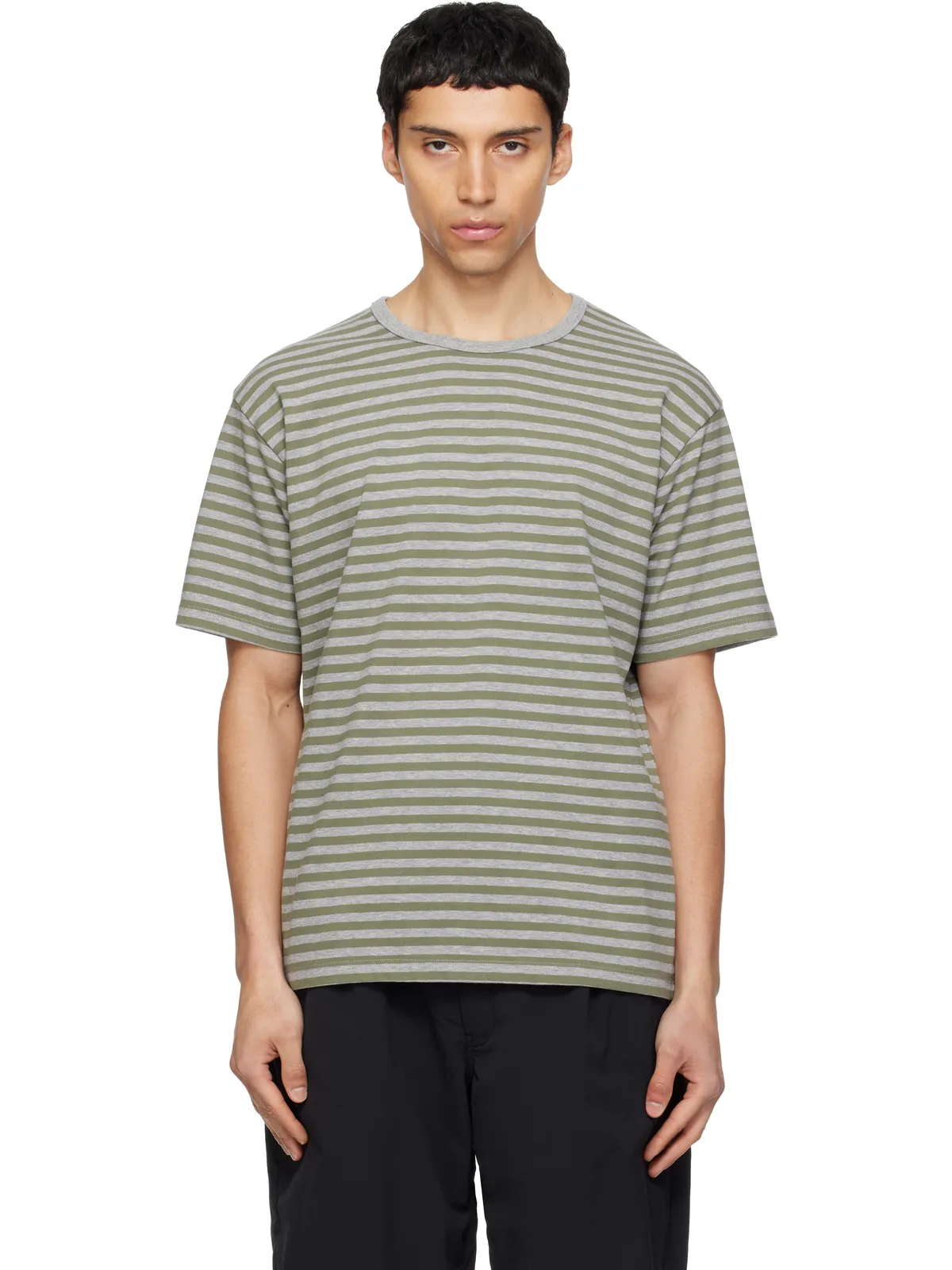 nanamica COOLMAX ボーダー ジャージ Tシャツ - 画像1