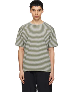 nanamica COOLMAX ボーダー ジャージ Tシャツ - サムネイル1