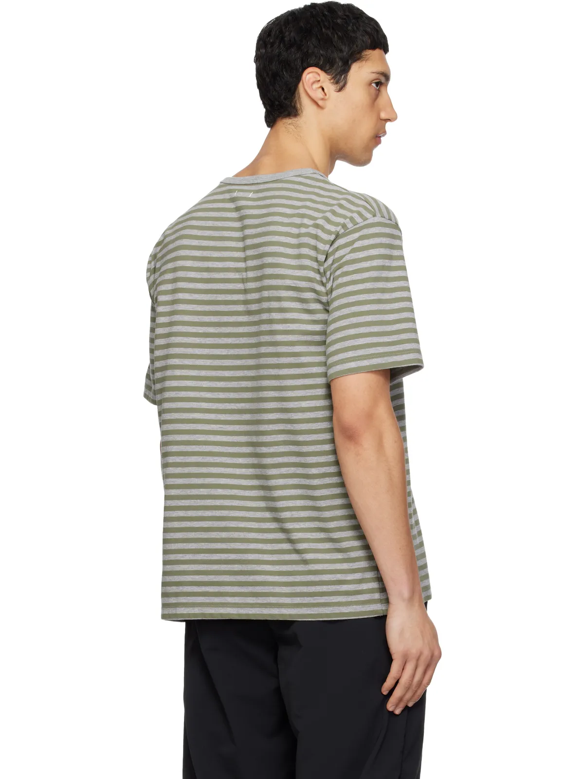 nanamica COOLMAX ボーダー ジャージ Tシャツ - 画像3