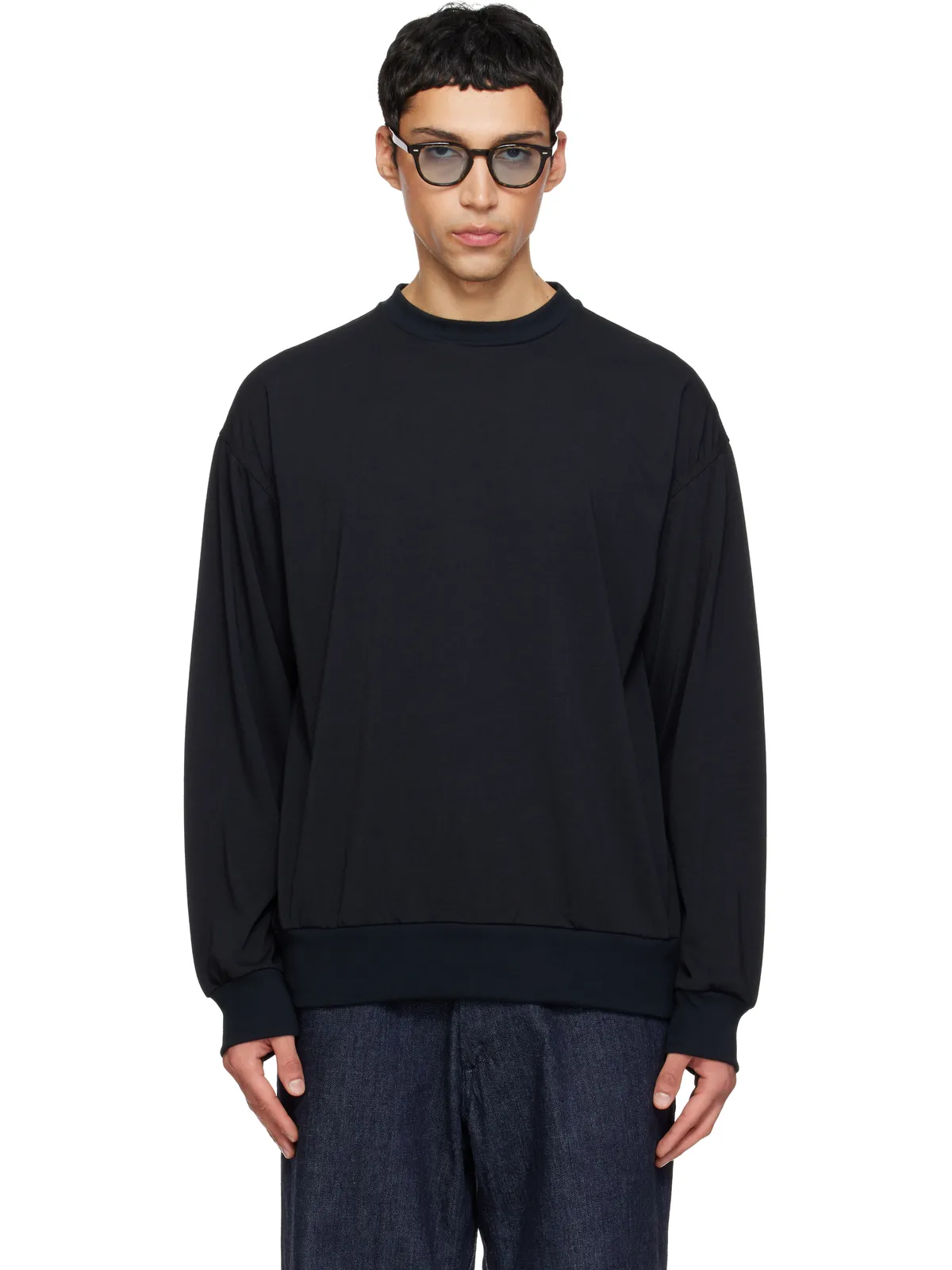 nanamica ポリエステルジャージ 長袖Tシャツ - 画像1