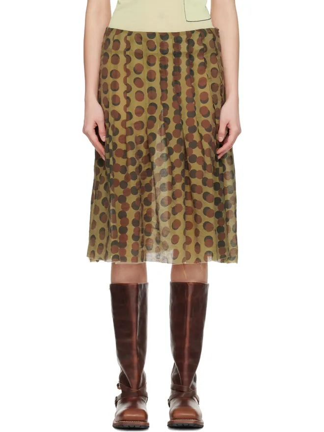 Edward Cuming Edward Cuming Optical Pleat Around ミディアムスカートの商品画像