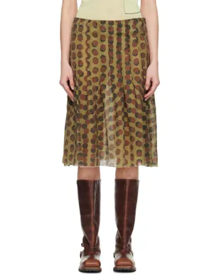 Edward Cuming Optical Pleat Around ミディアムスカート - サムネイル1