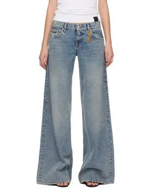 Stella McCartney Vintage Wash ワイドレッグ ジーンズ - サムネイル1