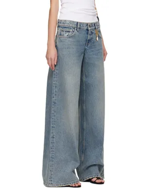 Stella McCartney Vintage Wash ワイドレッグ ジーンズ - サムネイル2