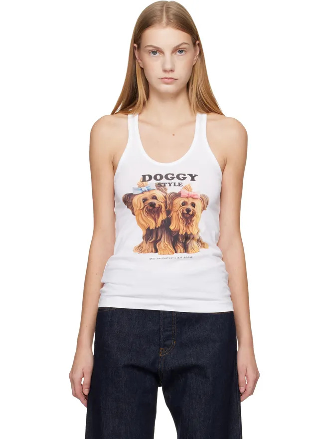 Stella McCartney Stella McCartney Jeff Koonsエディション 'Doggy Style' タンクトップの商品画像