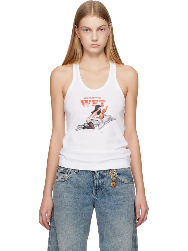 Stella McCartney Stella McCartney Jeff Koonsエディション 'Slippery When Wet' タンクトップの商品画像