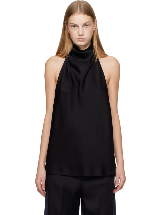 Stella McCartney Stella McCartney サテン ホルターネック トップスの商品画像