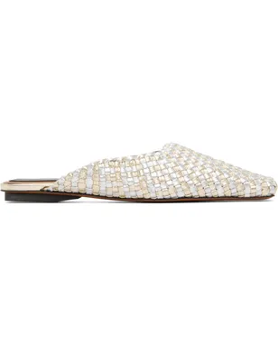 Stella McCartney Metallic Woven ミュール - サムネイル1