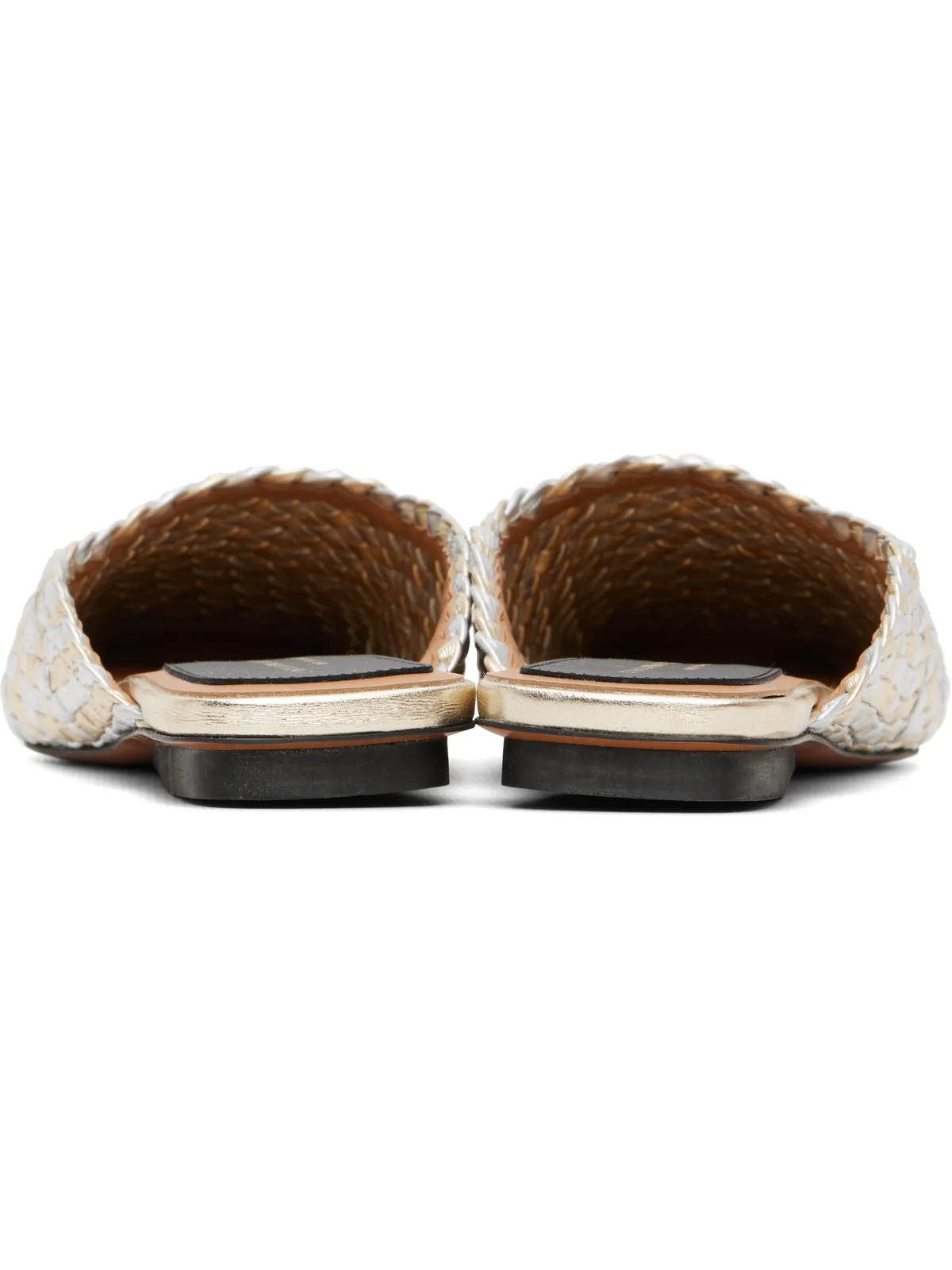 Stella McCartney Metallic Woven ミュール - 画像2