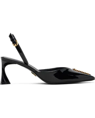 Stella McCartney ブラック Elsa パテント スリングバックヒール - サムネイル1