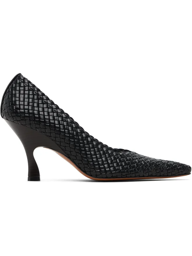 Stella McCartney Stella McCartney ブラック Elsa 90 ウーブン ヒールの商品画像