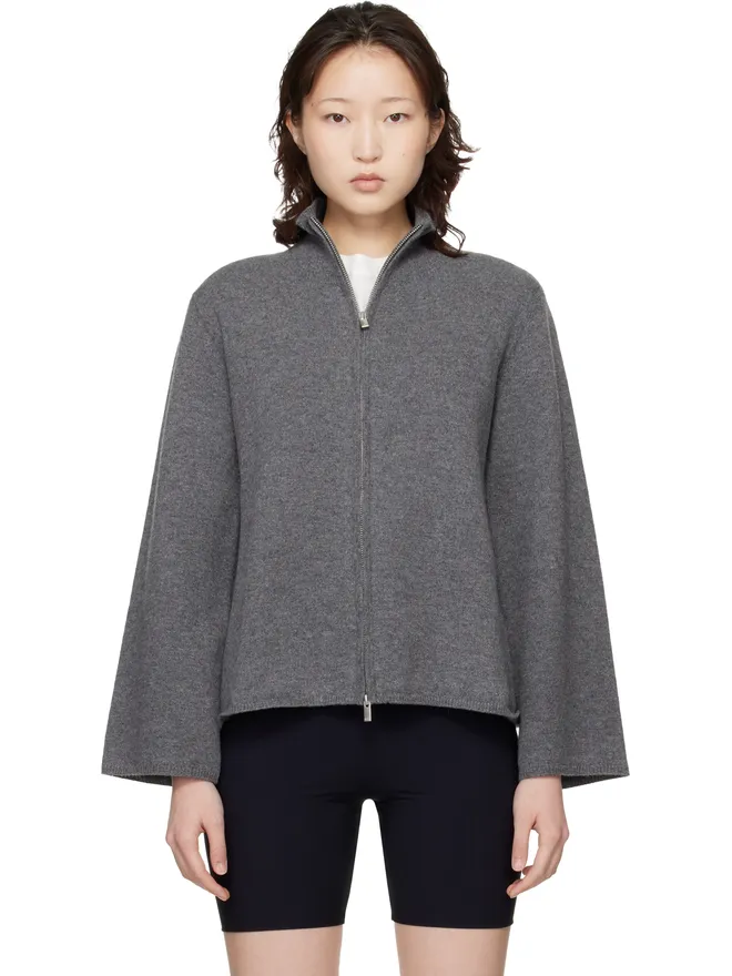 Loulou de Saison Loulou de Saison Gabi カシミヤ ジップ プルオーバーの商品画像