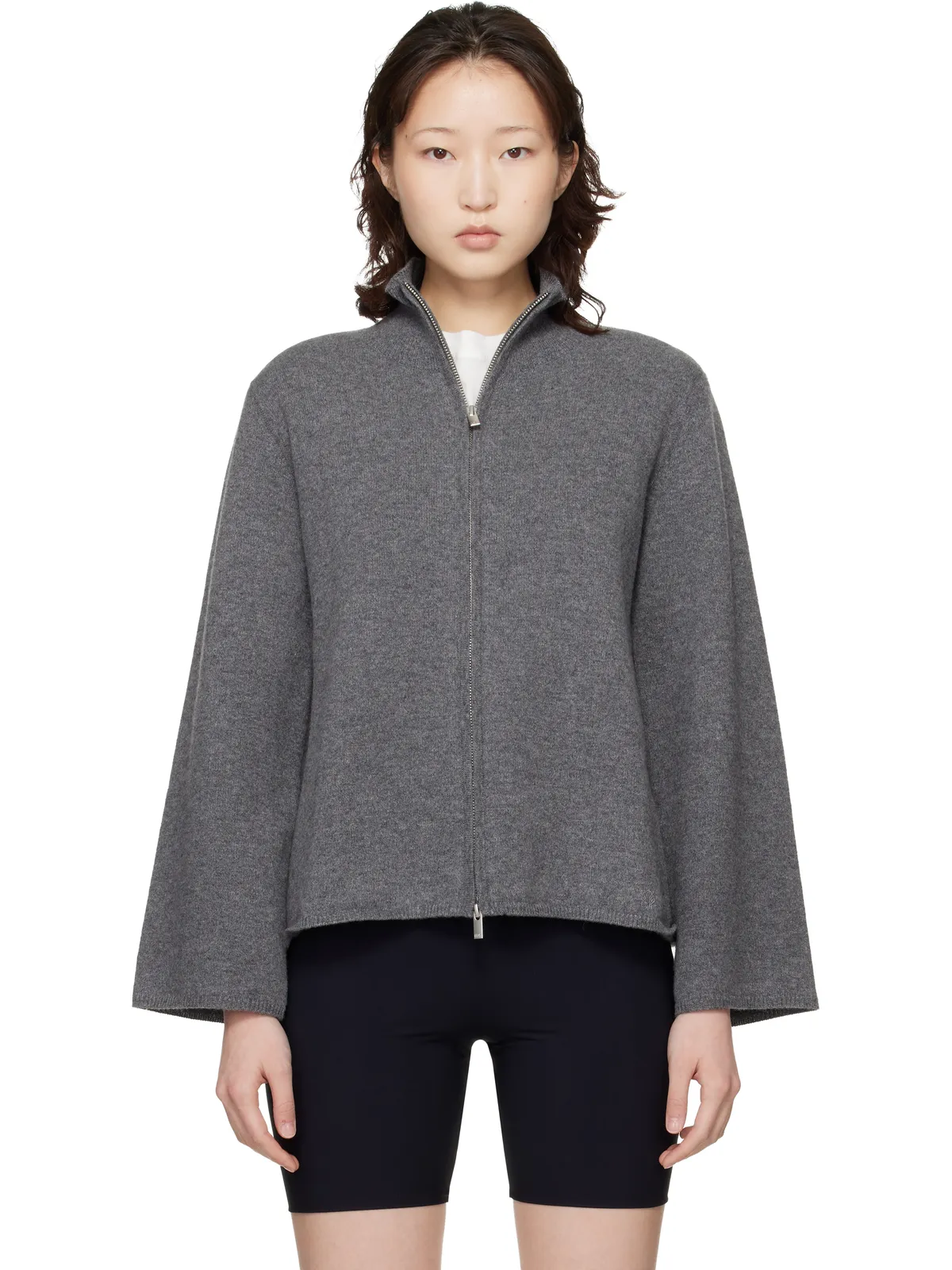 Loulou de Saison Gabi カシミヤ ジップ プルオーバー - 画像1