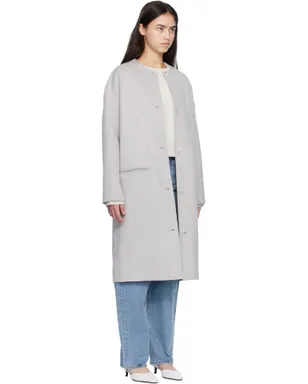 Loulou de Saison KERRY Drap Oval ウール カシミヤ コート - サムネイル2