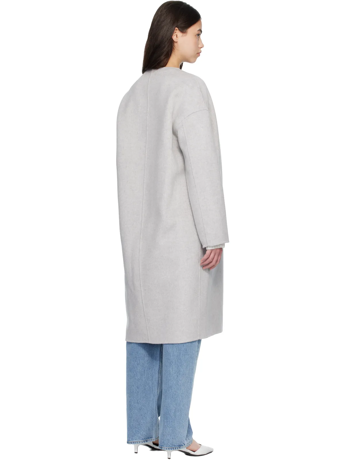 Loulou de Saison KERRY Drap Oval ウール カシミヤ コート - 画像3