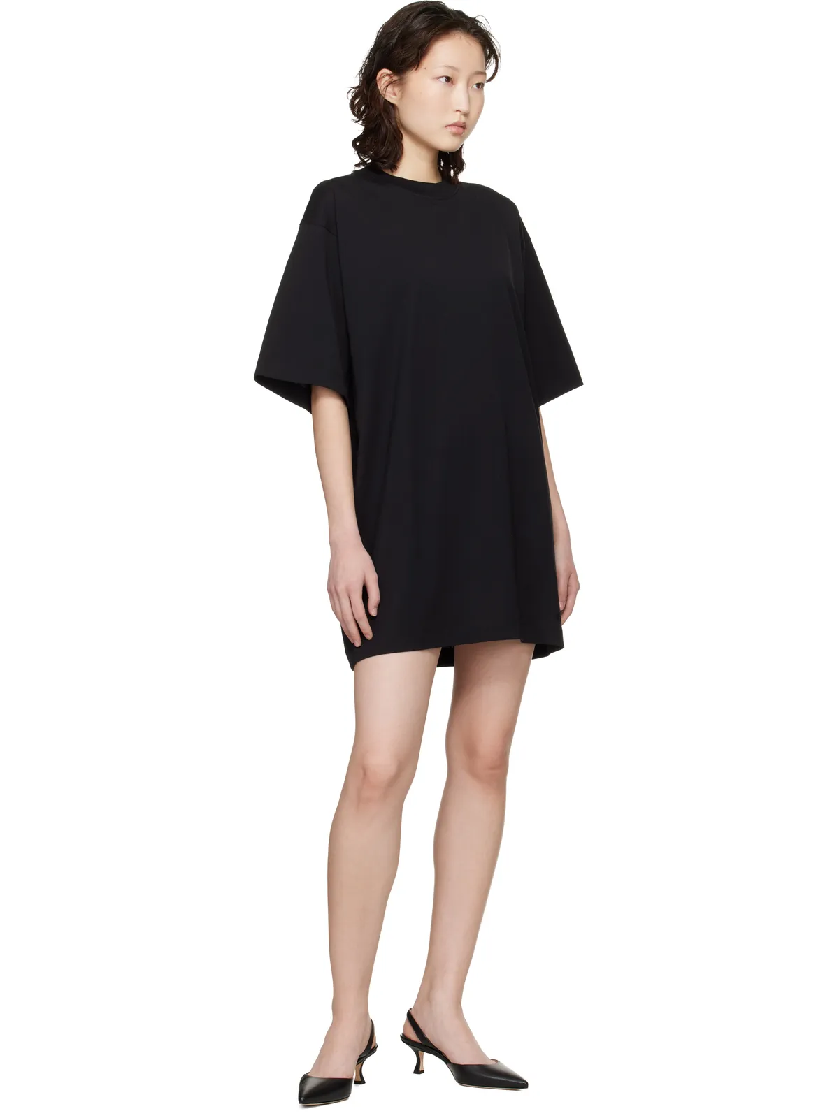 Loulou de Saison Ayaz LDS Tシャツ ミディアムワンピース - 画像4