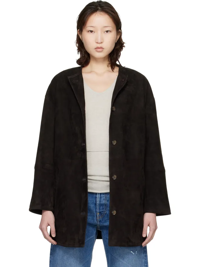 Loulou de Saison Loulou de Saison Waren Oval スエード コートの商品画像
