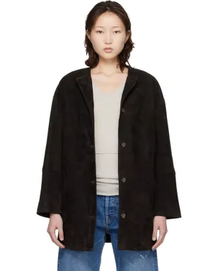 Loulou de Saison Waren Oval スエード コート - サムネイル1