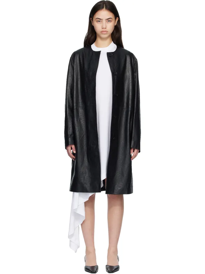 Loulou de Saison Loulou de Saison YARI オーストリッチ エフェクト レザーコートの商品画像