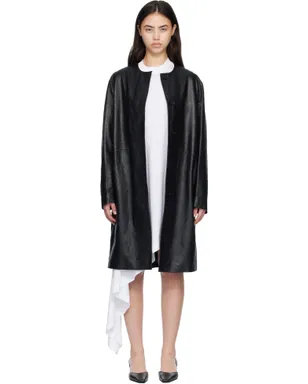 Loulou de Saison YARI オーストリッチ エフェクト レザーコート - サムネイル1