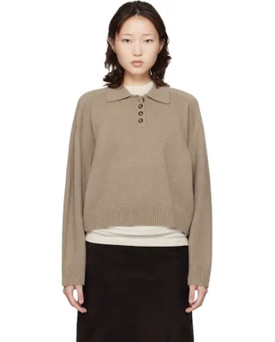 Loulou de Saison Homere LDS カシミヤ ポロセーター - サムネイル1