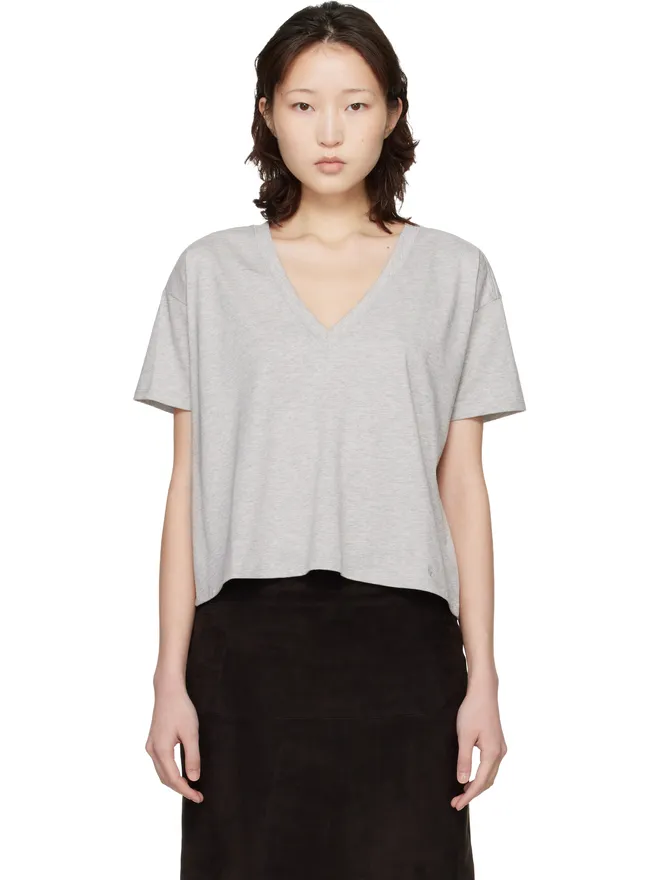 Loulou de Saison Loulou de Saison 'Faaa LDS' VネックTシャツの商品画像