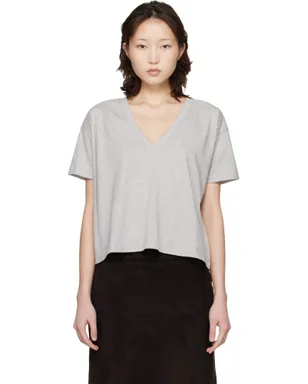 Loulou de Saison 'Faaa LDS' VネックTシャツ - サムネイル1