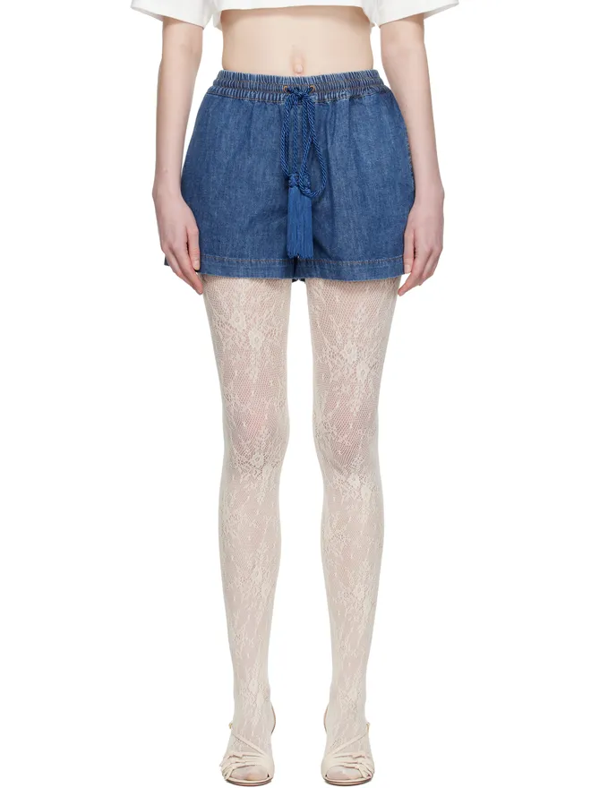 Valentino Valentino デニム シャンブレー ショートパンツの商品画像