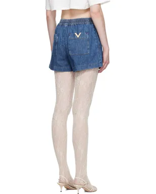 Valentino デニム シャンブレー ショートパンツ - サムネイル3