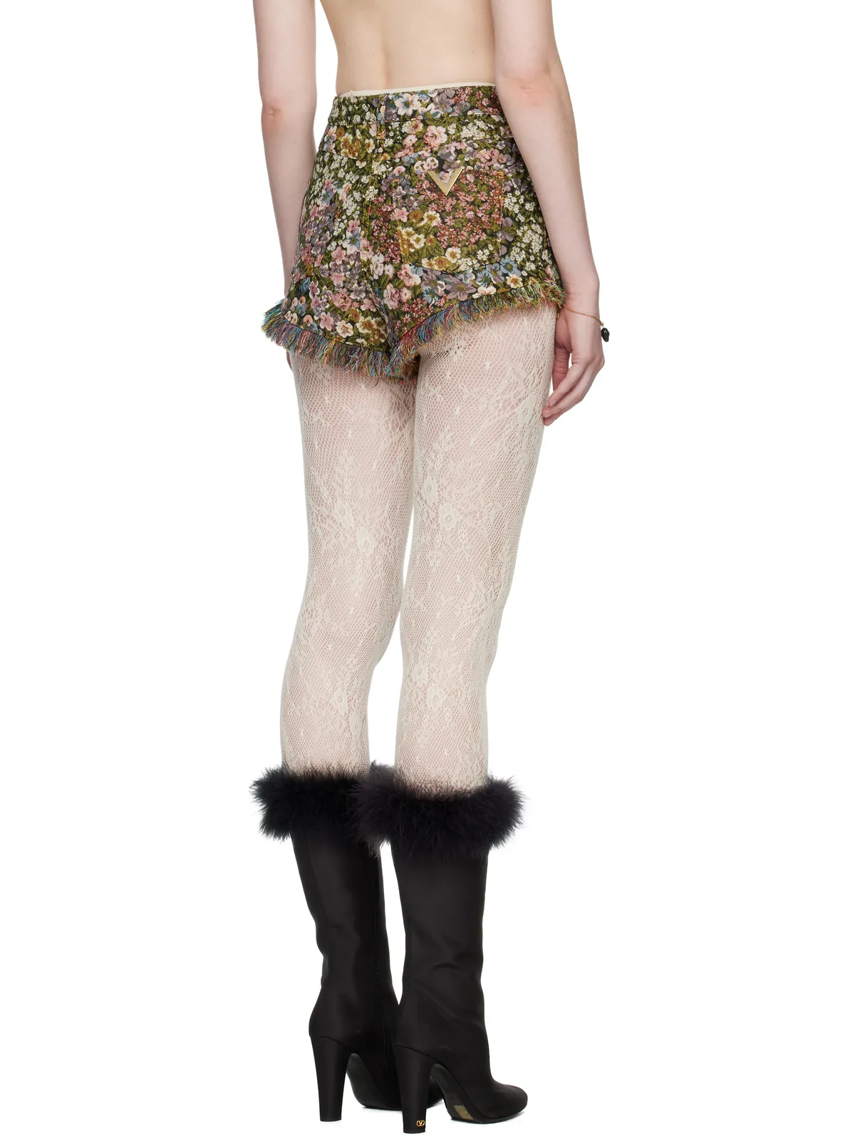 Valentino Après L'Hiver Fiorellini ゴブラン ショートパンツ - 画像3