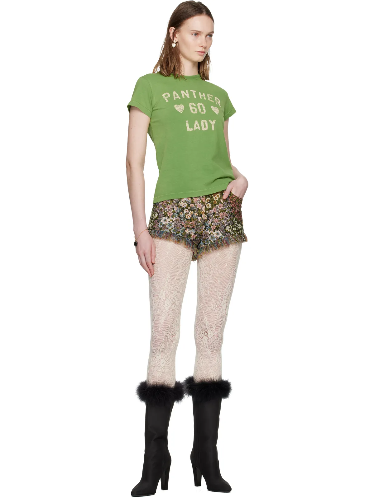 Valentino Après L'Hiver Fiorellini ゴブラン ショートパンツ - 画像4