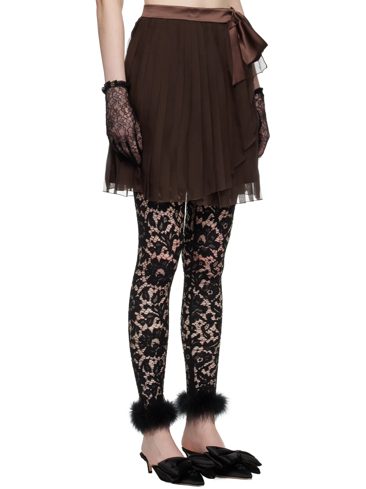 Valentino ミディアム プリーツスカート - 画像2